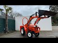Kubota B1-15 Bultra 4WD Kleintraktor mit Frontlader und Heckcontainer