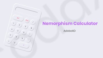 Neumorphism Calculator - Adobe XD