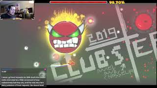 Unfortunate Downgrade ~ Geometry Dash - Clubstep 2019 By AnielChasseur All Coins Medium Demon