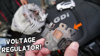 HYUNDAI SANTA FE VOLTAGE REGULATOR REPLACEMENT, ALTERNATOR CHRGING HIGH OR NOT CHARGING Hyundai Alternator Voltage Regulator Replacement Alternator Voltage High Or Not Charging