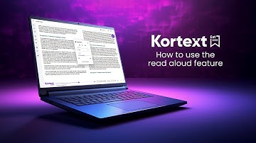 Kortext study - how to use the read aloud feature
