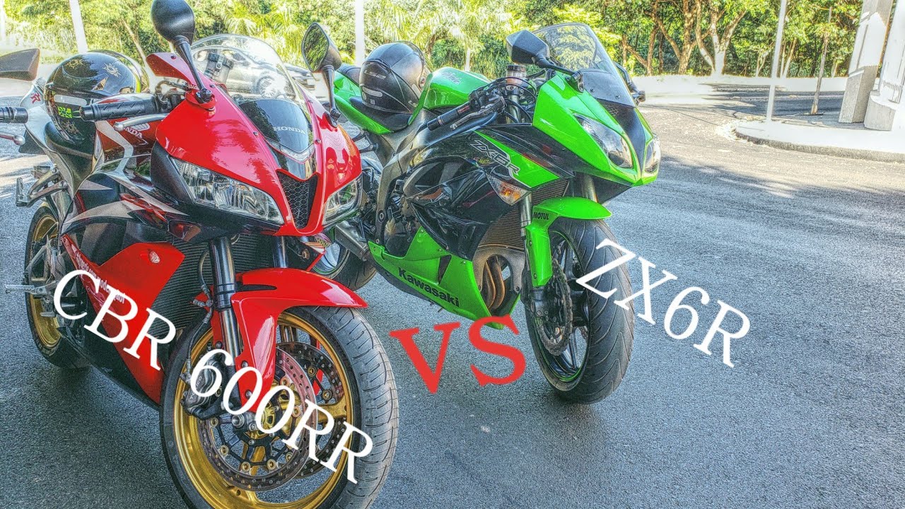  NINJA  ZX6R VS CBR 600RR  YouTube