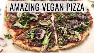 BEST VEGAN PIZZA EVER! | with a grain-free crust ????