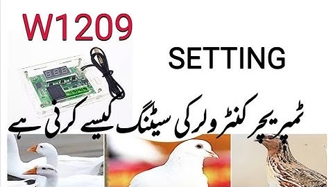 W1209 temperature controller setting for incubator thermostat heat control easy setting