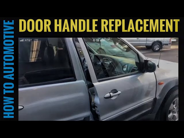 Evan-Fischer Black Interior Door Handle (Left Front/Rear) For 2001-2007 Ford Escape & 2001-2006 Mazda Tribute – Direct Fit With Lock Button 4 thumbnail image