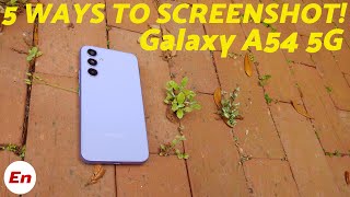 FIVE Ways To Take a Screenshot on Samsung Galaxy A54 5G With Scrolling Screenshot