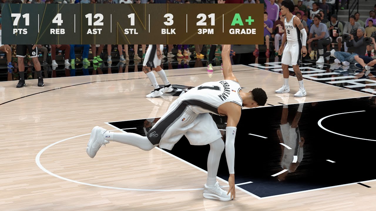 NBA 2K26 My Career - Victor Wembanyama Leaning! [No Commentary]