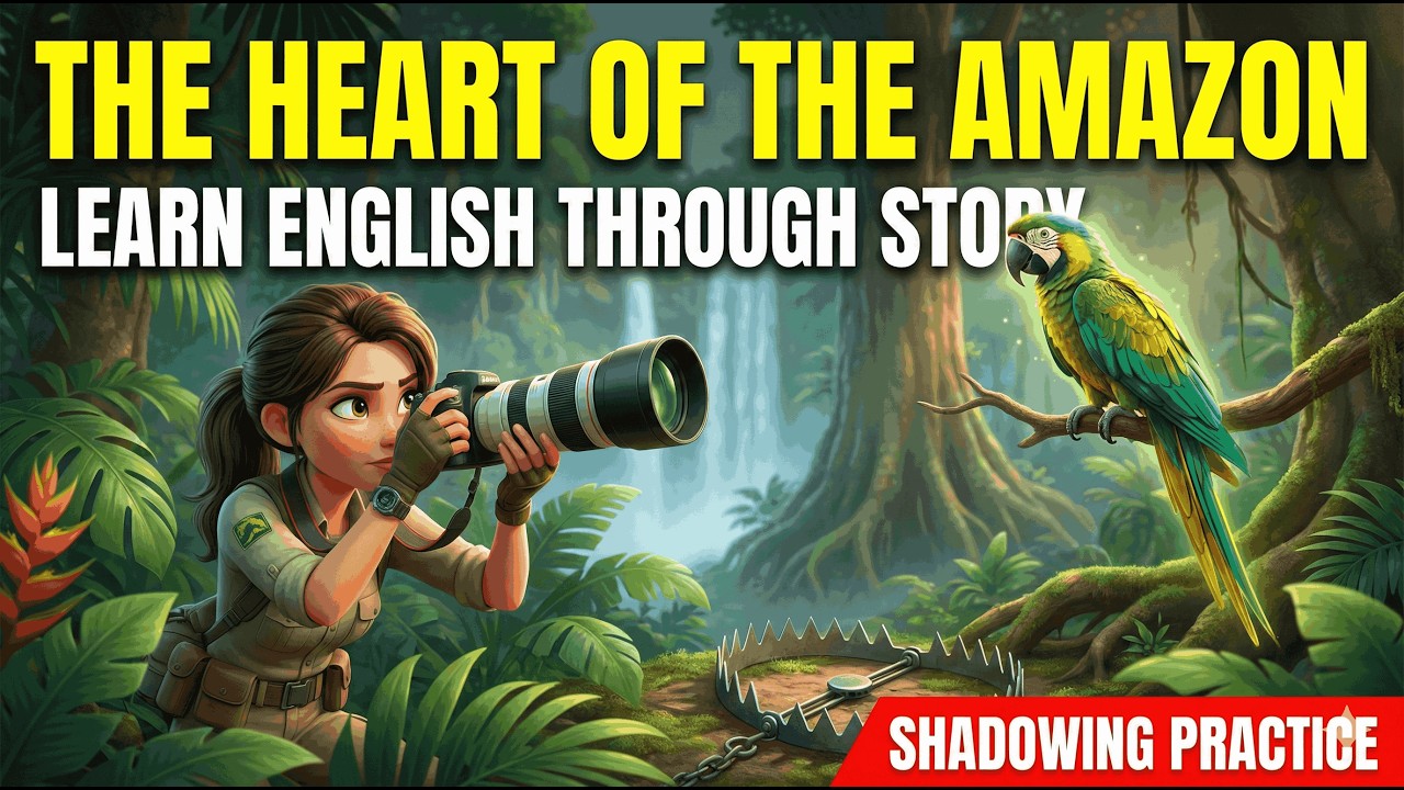 Speaking Practice: The Wildlife Photographer's Secret (Brazil Story) Learn English | Shadowing