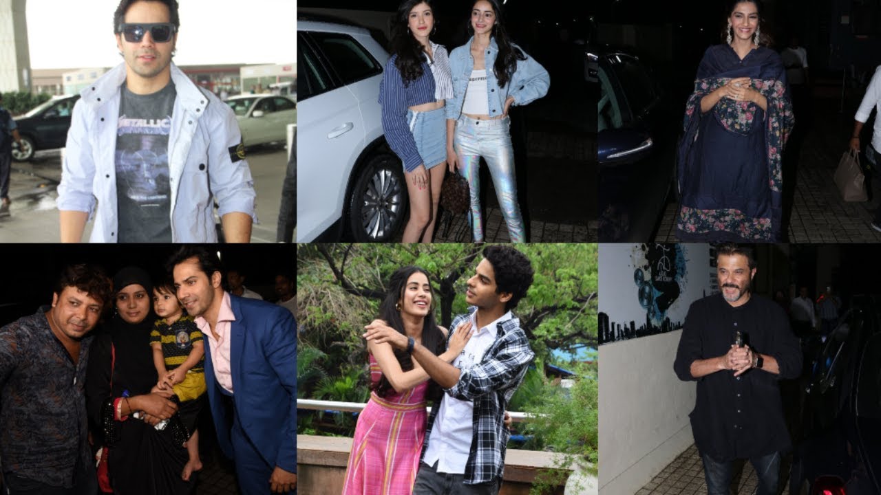 Dhadak Screening | Anil Kapoor | Varun Dhawan | Sonam Kapoor | Janhvi Kapoor | Ishaan Khatter