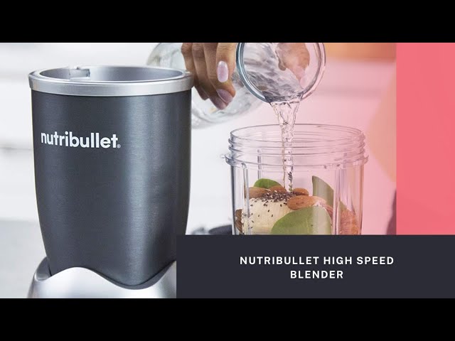 NutriBullet NBR-1201 12-Piece High-Speed Blender/Mixer System, Gray (600  Watts)