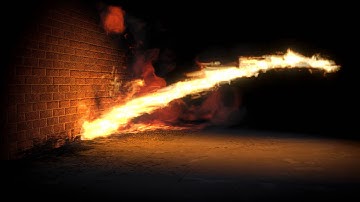 Flamethrower with Blender 3D 2.57