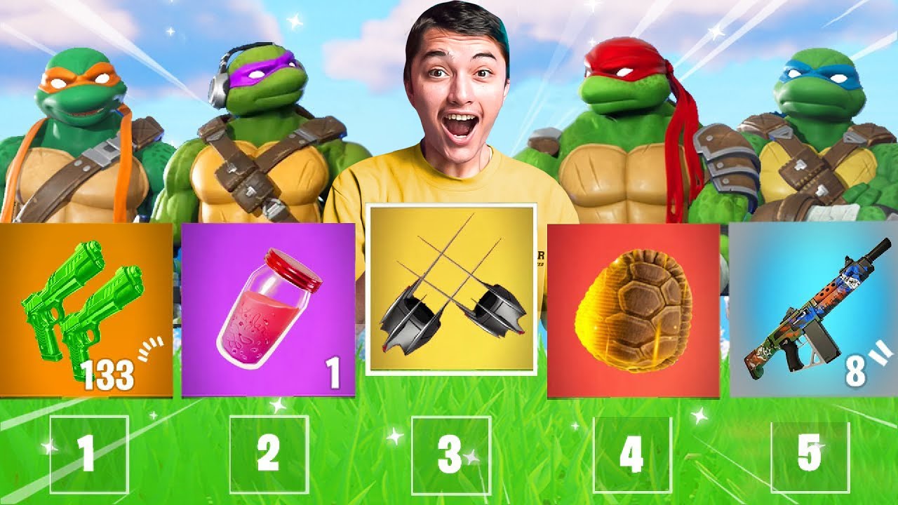فورت نايت لأول مرة سلاحف النينجا تتحكم في وليد!!🔥😂((اذا خسر التحدي يرسل سكن لنصرت 😂))