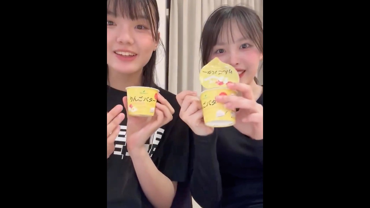 260508 アンジュルム 長野桃羽、後藤花 「はなもちアイスもぐもぐ動画