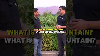 Mrunal Sir asking Sudarshan Sir Black vs Fold Mountains Geography Concepts for U