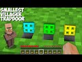 Only SMALLEST VILLAGER can OPEN this most SMALLEST TRAPDOORS in Minecraft ! PIXEL PASSAGE !