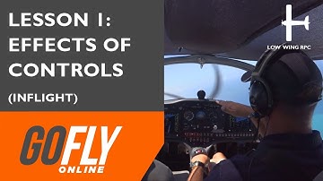 OLD Recreational Pilot Certificate Lesson 1: Effects of Controls [Inflight video]