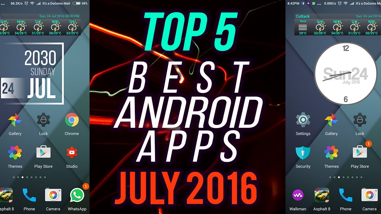 Top 5 BEST ANDROiD APPS #1 July/August 2016 Must Have Tech Smartphone ...