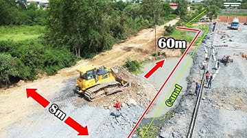 EP33.Public Road Widening 8m Forward Adding 60m Processing By Dozer Shantui & Dump Truck Unloading