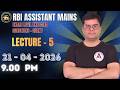 RBI Assistant Mains Pattern Questions | Lecture 5 | Lokesh Sir | APTI ACADEMY PUNE | #bankingquant