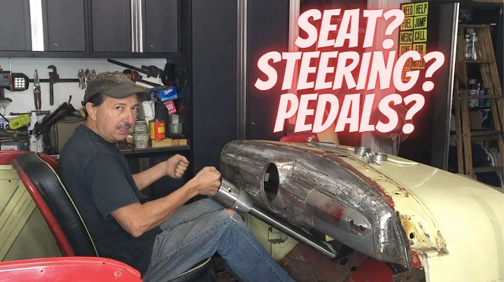 Part 13. Custom 1950 Willys Jeepster Barn Find Hot Rod, Street Rod. Drive Position, Steering, Pedals