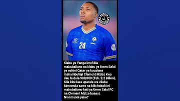 CLEMENT MZIZE NA YANGA WAFIKA MWISHO 