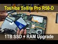 Toshiba Satellite Pro R50-D | SSD & RAM Upgrade