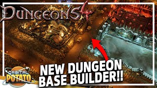 NEW Underground Base Builder!! - Dungeons 4 - Management Tactical Strategy Game