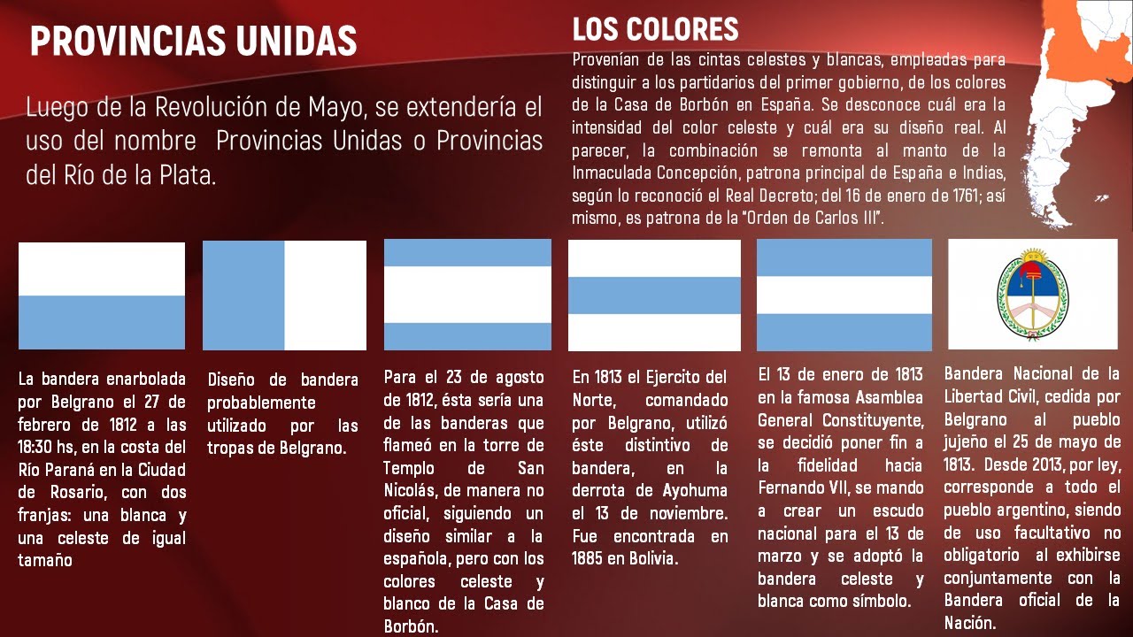 Bandera Nacional Argentina Antecedentes Cronología Y Territorio Youtube