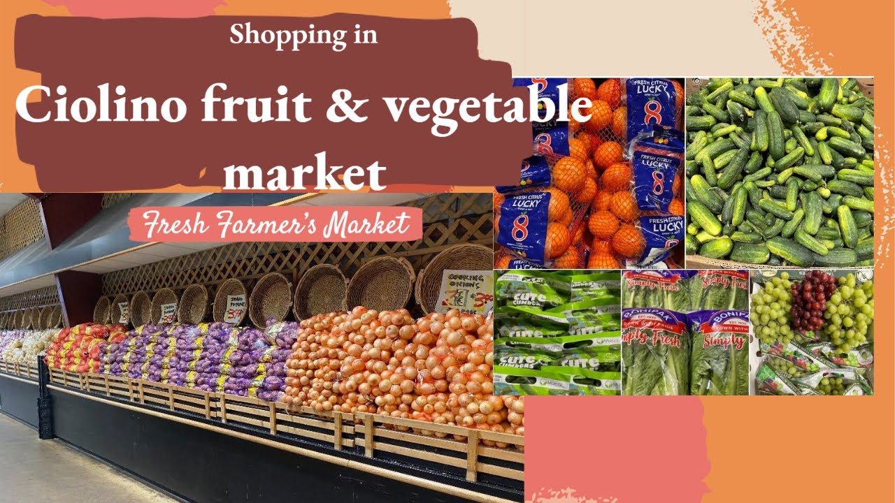 Shopping Ciolino Fruit & Vegetable Market Michigan YouTube
