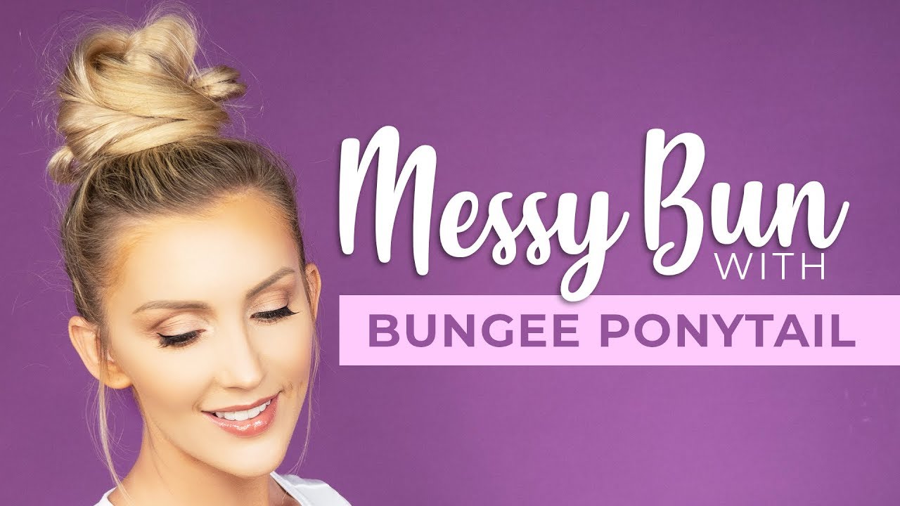 HOW TO: Create a messy bun with the Bungee Ponytail