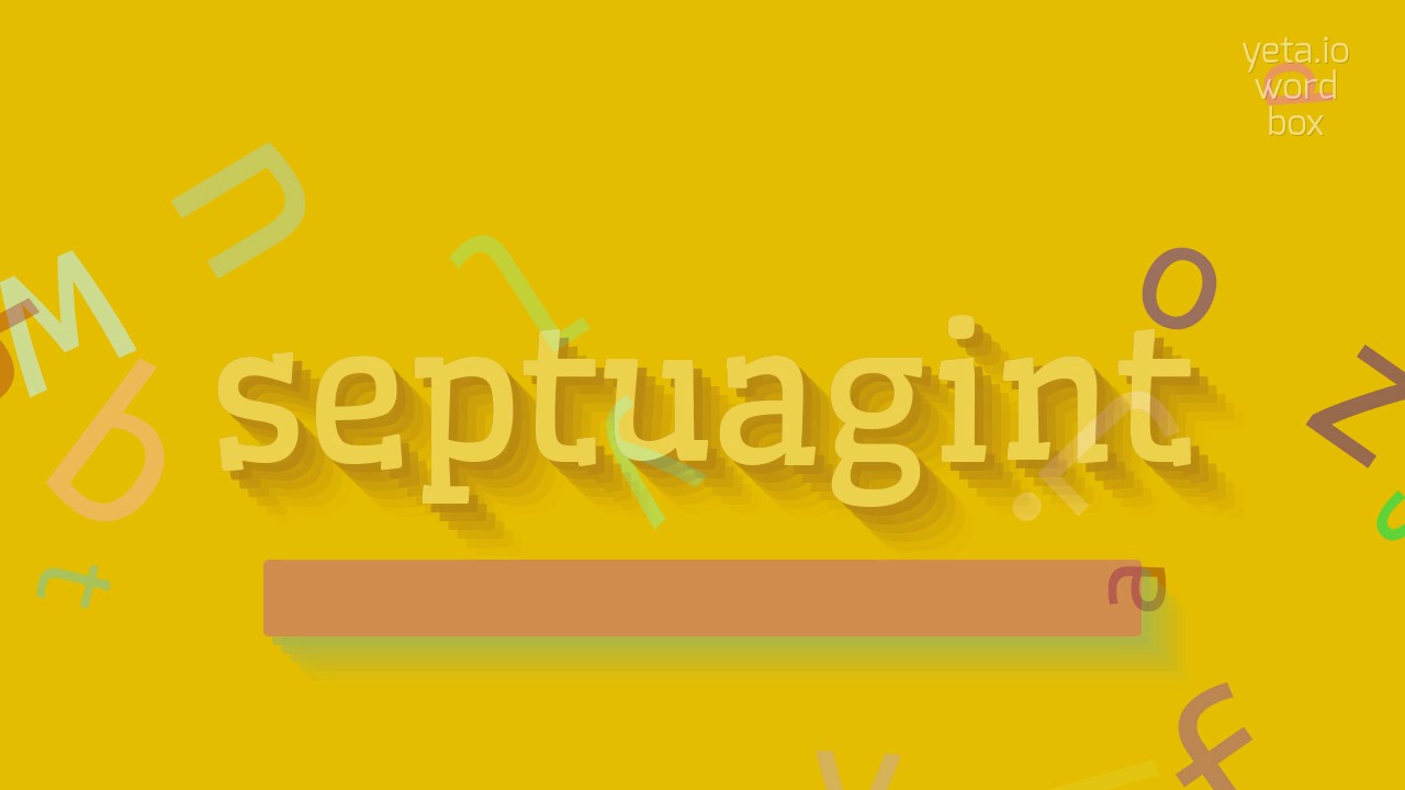 How To Say septuagint High Quality Voices YouTube
