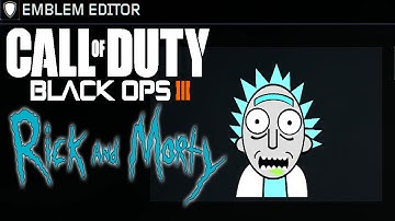Black Ops 3 | Simple Rick And Morty Emblem ( Rick Only )