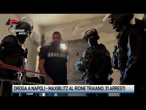 Video Blitz antidroga al Rione Traiano, colpo al clan con 31 misure cautelari