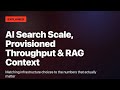 Databricks GenAI Engineer Practice: AI Search Sizing, Provisioned Throughput &amp; RAG Retrieval