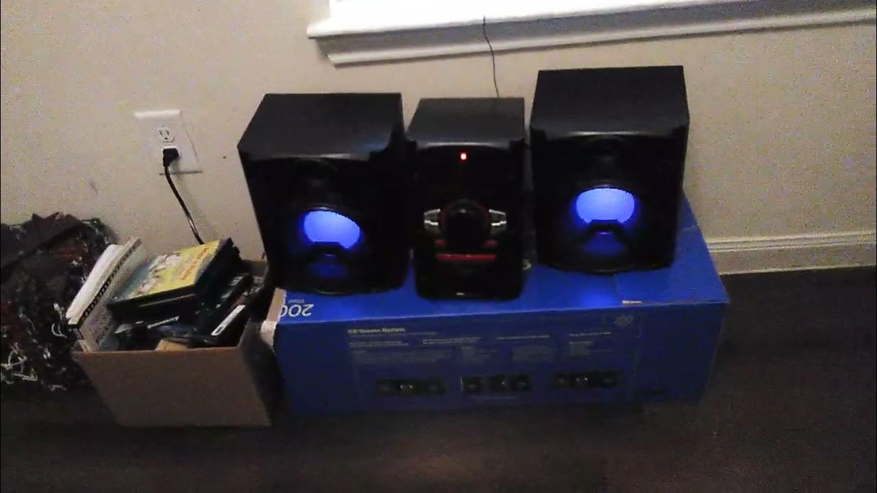 My BRAND NEW ONN 200-watt CD stereo system with Bluetooth Compatibly