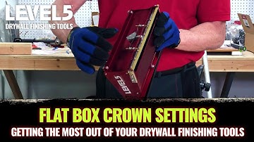 Drywall Flat Box Crown Settings Tutorial | Level5 Tools