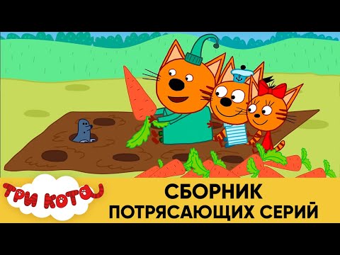 Три Кота | Сборник потрясающих серий | Мультфильмы для детей 😍