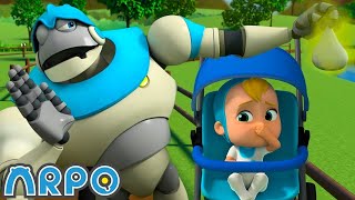 Arpo the Robot | A Stinky Situation!!! | Funny Cartoons for Kids | Arpo and Daniel