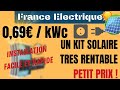 Kit solaire 800wc  le plus conomique du march sur le prix du kwc