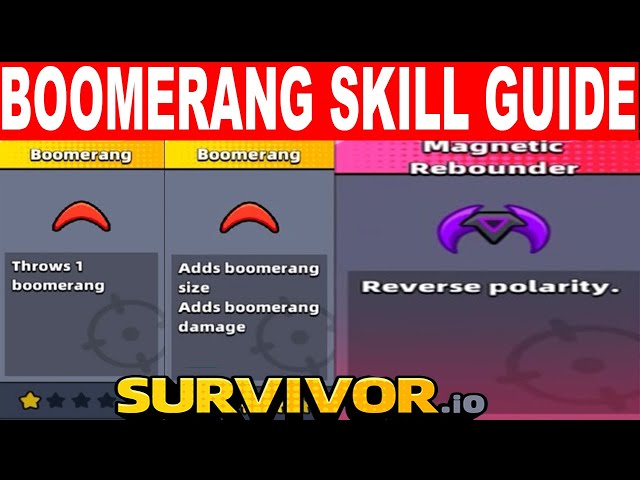 Survivor.io Evo Skill Guide 