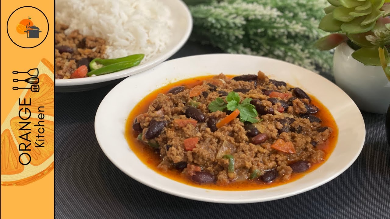 Chilli Con Carne I Beef Mince with Kidney Beans Recipe | Orange Kitchen