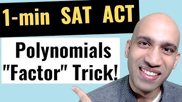 1-min SAT Polynomials "Factor" Trick for Algebra!  #shorts (Boost Your Score!)