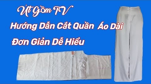 Hướng Dẫn Cắt Quần Áo Dài Dây Kéo Giọt Mưa Trực Tiếp Trên Vải Lụa Satin/@utgomtv7311