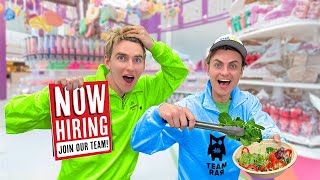 WE GOT NEW JOBS WORKING at a SMOOTHIE SHOP!!