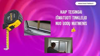 Tinklelių Nuo Uodų Matmenų Nustatymo Instrukcija