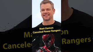 Matt Damon Canceled the Disney Power Rangers Reboot #mattdamon #powerrangers