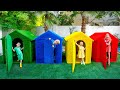 Five Kids Four Colors Playhouses Challenge