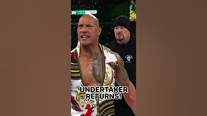 The Undertaker's return at #WrestleMania was ICONIC 😮‍💨  #WWE #TheRock #WWEonFOX