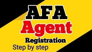 HOW TO BECOME AFA BUNDLE AGENT