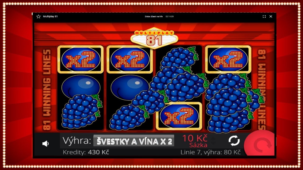 V České republice populární hrací automaty Multiplay81